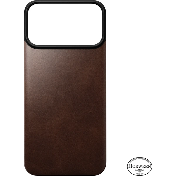 Nomad Magnetic Leather Back (Horween) MagSafe kožený kryt iPhone 18 Pro Max Rustic Brown - Puzdra - Obrázok 9ae93a55d6c447ae8ee85c8cb222a3ae
