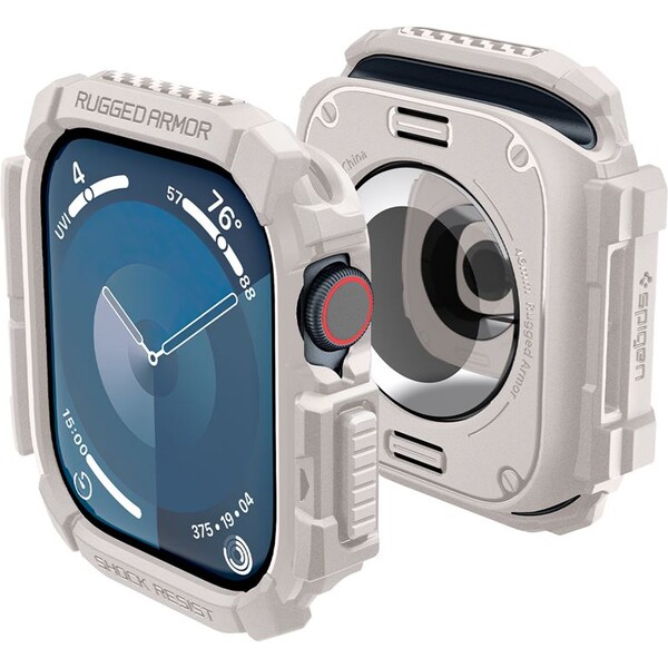 Spigen Rugged Armor kryt pre Apple Watch 10/11 (46mm) béžový