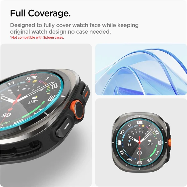 Spigen Glass TR EZ Fit sklo Samsung Galaxy Watch Ultra číre (2 ks) - Ochranné fólie a sklo - Obrázok 9afd466d7df140c8b441235edc99c468