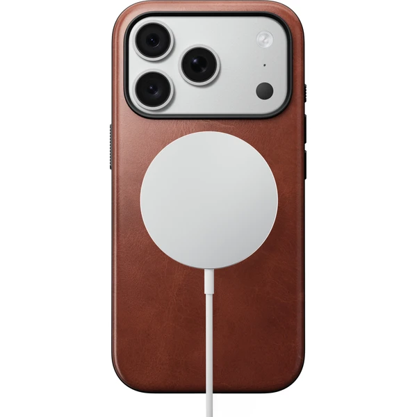 Nomad Modern Leather (Horween) MagSafe kožený kryt iPhone 17 Pro/18 Pro Olde Dublin - Puzdra - Obrázok 9b03c4892cc34804b2b2c57f6a2e6558
