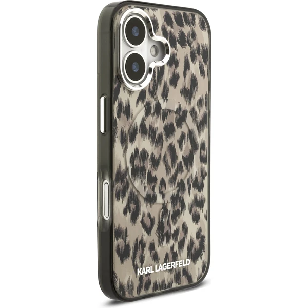 Karl Lagerfeld IML Leopard MagSafe Zadný Kryt pre iPhone 17 hnedý - Puzdra - Obrázok 9b1d3dc0a09a4939867fe751e7143f62