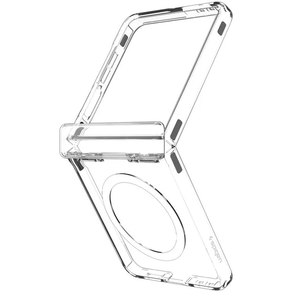 Spigen Ultra Hybrid Pro MagSafe kryt Samsung Galaxy Z Flip7 číry/biely - Puzdra - Obrázok 9b27589a3a5848e88dde1d37a4689881
