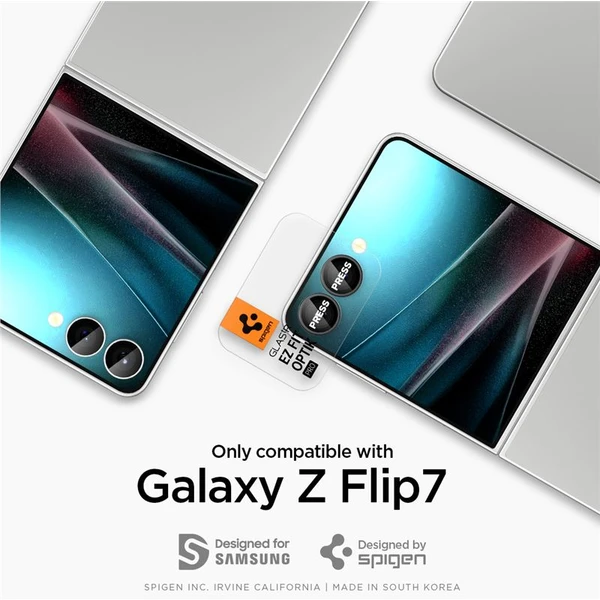 Spigen Glass TR EZ Fit Optik Pre HD sklo Samsung Galaxy Z Flip7 čierne (2 ks) - Ochranné fólie a sklo - Obrázok 9b358b14f10f4bb8b175260f8b0f381d