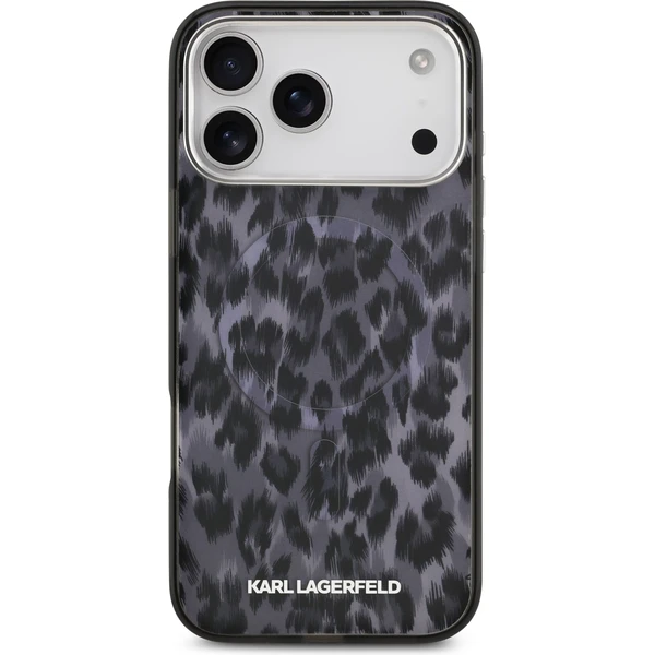 Karl Lagerfeld IML Leopard MagSafe Zadný Kryt pre iPhone 17 Pro Max sivý - Puzdra - Obrázok 9b38f76620b6416598ffc9f5e49d158a