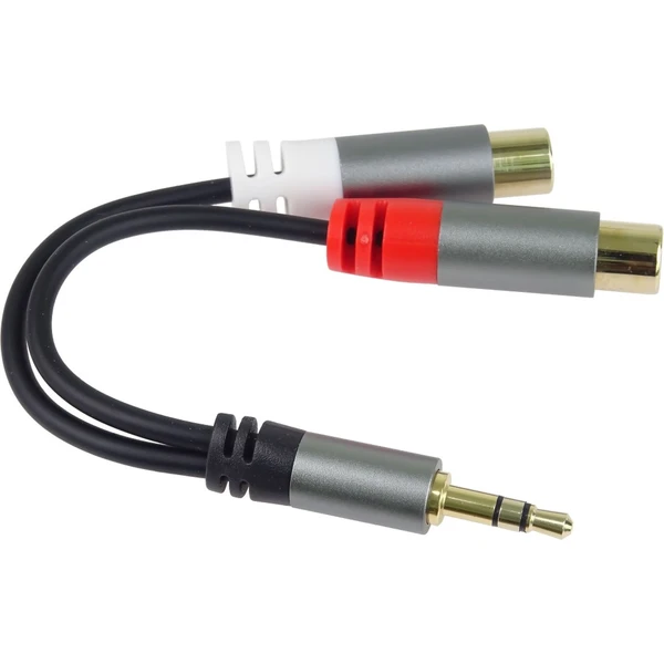 PremiumCord HQ 3,5mm/2x Cinch redukcia 0,15m čierna - Káble a redukcie - Obrázok 9b590ab1290a40719342399c8630897c