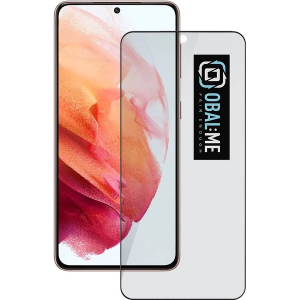 OBAL:ME Privacy 5D tvrdené sklo Samsung Galaxy S21 čierne - Ochranné fólie a sklo - Hlavný obrázok