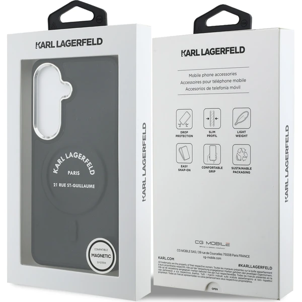 Karl Lagerfeld PU RSG Logo Magnetický kryt Samsung Galaxy S26+ čierny - Puzdra - Obrázok 9b796b48d7e44f8797e6ff1810de7e92