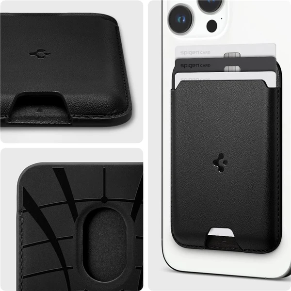 Spigen Valentinus Wallet Magsafe peňaženka pre 3 karty, čierna - Peňaženky - Obrázok 9b9f1d5d0f3345e4aee0fa2629cf0f7c