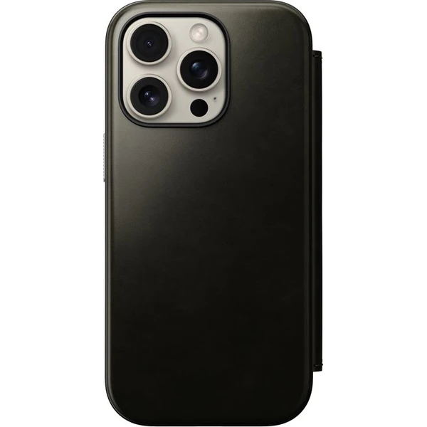 Nomad Modern Leather Folio MagSafe púzdro iPhone 16 Pro zelené chrómované - Puzdra - Obrázok 9ba718c4939e4b14b3ba315719cf5259