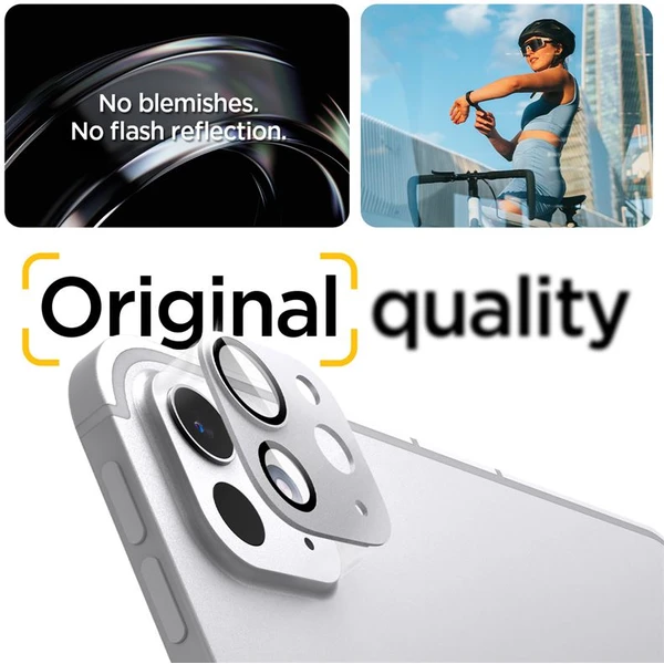 Spigen Glass TR EZ Fit Optik Metal sklo na fotoaparát iPad Pro 13" 2025/ iPad Pro 11" 2025 strieborn - Ochranné fólie a sklo - Obrázok 9bc85c0688ea4f2e89ab07e412a9d06a