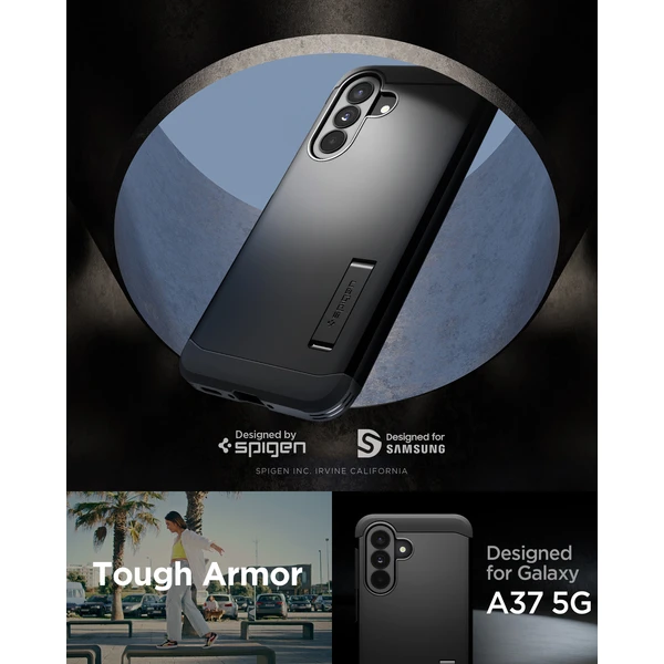 Spigen Tough Armor kryt Samsung Galaxy A37 5G čierny - Puzdra - Obrázok 9bd2d610de7c4babb038d2801fd41190