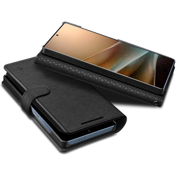 Spigen Wallet S púzdro Samsung Galaxy S25 Ultra čierne - Puzdra - Obrázok 9bdd9c50078f4a47b84fe622f974cc83