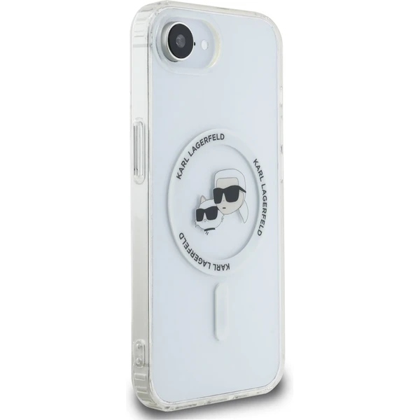 Karl Lagerfeld IML K&CH Heads kovový rám MagSafe kryt iPhone 17e/16e priehľadný - Puzdra - Obrázok 9be5d778f47c467c84857bc4eb9b6a73