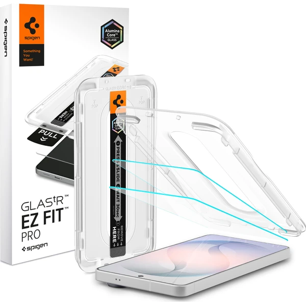 Spigen Glass tR EZ Fit Pro (Anti Reflection) sklo Samsung Galaxy S26 číre (2 ks) - Ochranné fólie a sklo - Hlavný obrázok