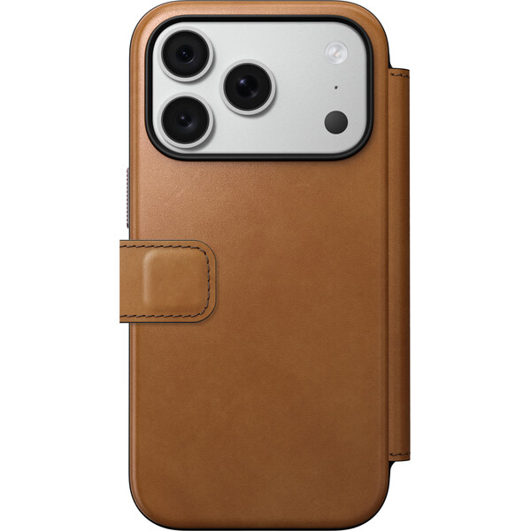 Nomad Modern Leather Folio MagSafe kožené puzdro iPhone 17 Pro/18 Pro English Tan - Puzdra - Obrázok 9c065b7fc4fd4cc898430e928faa1c14