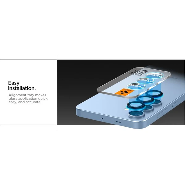 Spigen Glass TR EZ Fit Optik Pre HD sklá na fotoaparát Samsung Galaxy S25+ čierna (2 ks) - Ochranné fólie a sklo - Obrázok 9c0c01717e5047599e3cdfb5d5c6a0ae