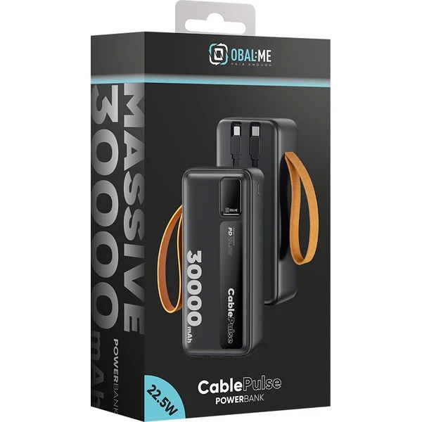 OBAL:ME CablePulse Powerbanka 30000mAh 22,5W Čierna - Powerbanky - Obrázok 9c224fd994694499b2d87782262a3f12
