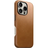 Nomad Traditional Leather Case MagSafe kryt iPhone 16 Pro English Tan-C - Puzdra
