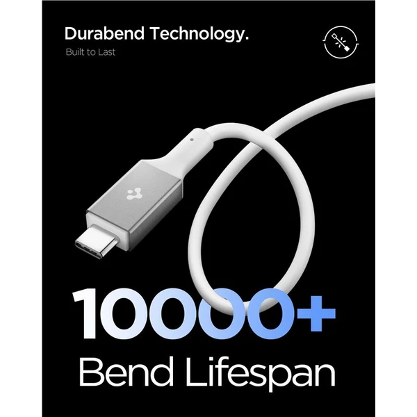 Spigen Essential USB-C/USB-C napájací kábel 240W 1,2m biely - Káble a redukcie - Obrázok 9c76483e70604b0db0ea39c8844e64f5