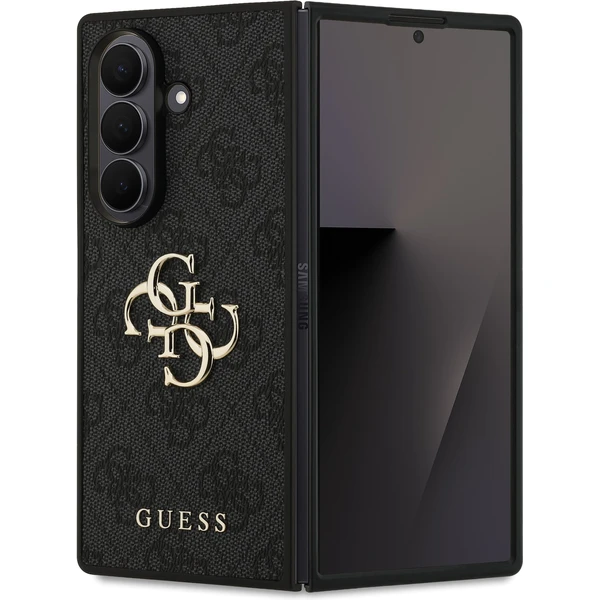 Guess PU 4G Metal Logo kryt Samsung Galaxy Z Fold 7 sivý - Puzdra - Hlavný obrázok