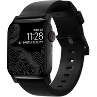 Nomad Modern Band - hnedý leather, black hardvér - AW 41mm/42mm - Remienky