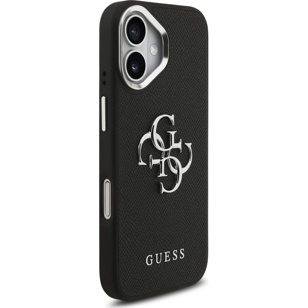 Guess PU Grained 4G Metal Logo kryt iPhone 17 čierny - Puzdra - Obrázok 9ca3537c44c64db38868e1aea7271b24