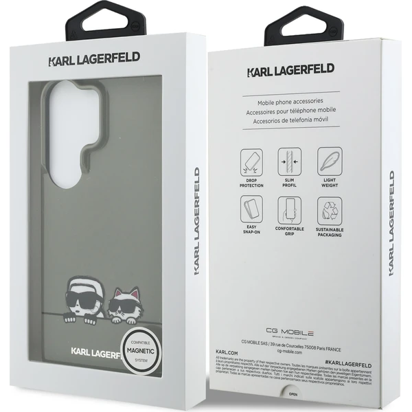 Karl Lagerfeld IML K&CH Peekaboo Logo Magnetický kryt Samsung Galaxy S26 Ultra čierny - Puzdra - Obrázok 9ca99fc2f1f645888cde9f480d170f5a