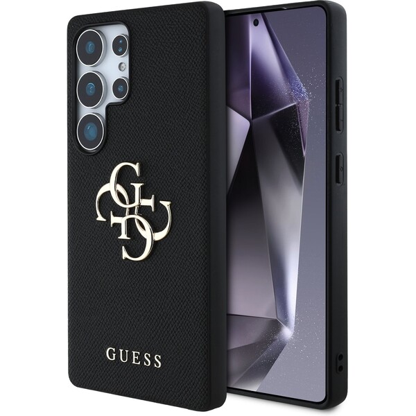 E-shop Guess PU Grained 4G Metal Logo kryt Samsung Galaxy S25 Ultra čierny