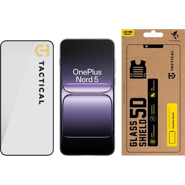Tactical Glass Shield 5D sklo pre OnePlus Nord 5 čierne - Ochranné fólie a sklo - Obrázok 9cee208305b94526a15574f7dee677e6