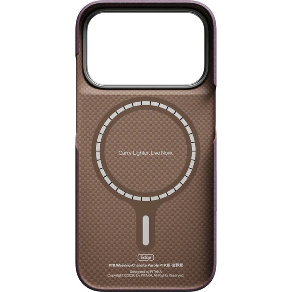 Pitaka Edge Case PTK Weaving MagSafe kryt iPhone 18 Pro Charoite Purple - Puzdra - Obrázok 9d01a93652cc4fc3aee7f2875baadc9a