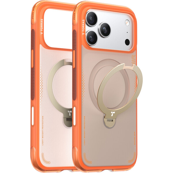 Torras Ostand Q3 Air MagSafe kryt iPhone 17 Pro Max horizon oranžová - Puzdra - Hlavný obrázok