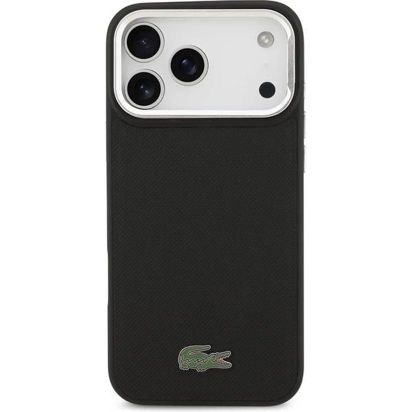 Lacoste Iconic Petit Pique Camera Stand MagSafe kryt iPhone 17 Pro Max čierny - Puzdra - Obrázok 9d50f18b9cfd485887747d08b4c6c8a3