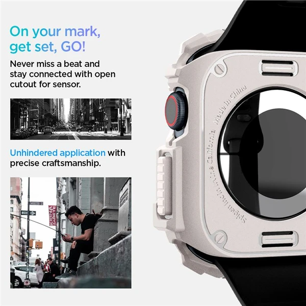 Spigen Rugged Armor kryt pre Apple Watch 10/11 (46mm) béžový - Puzdra - Obrázok 9d7627a107c144c29d6d0bb7cc3c78b7