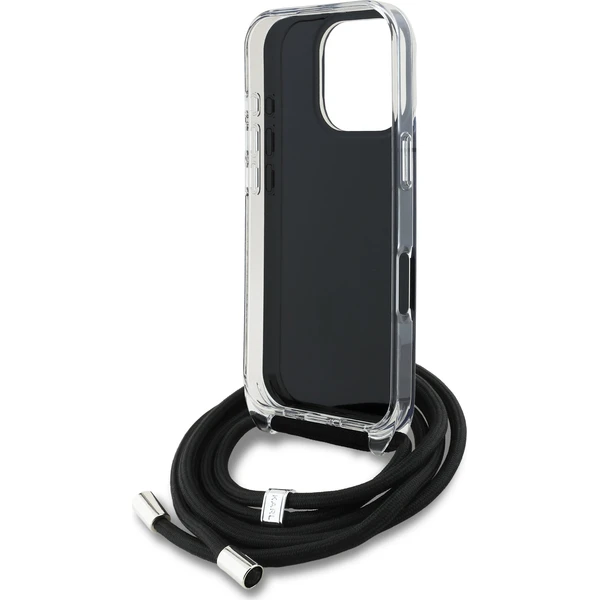 Karl Lagerfeld IML Crossbody K&CH Heads Zadný Kryt pre iPhone 16 Pro čierny - Puzdra - Obrázok 9d76745adac4493e8427ff385e3e2a83