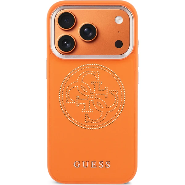 Guess PU Perforovaný 4G Logo MagSafe kryt iPhone 17 Pro Max oranžový - Puzdra - Obrázok 9d9ef5215d2346a4b2767656d82d1d06