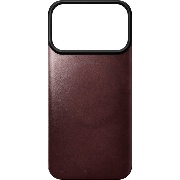 Nomad Magnetic Leather Back (Horween) MagSafe kožený kryt iPhone 17 Pro/18 Pro Burgundy - Puzdra - Obrázok 9da3dd1f85b843539883175b9c7b3b5d