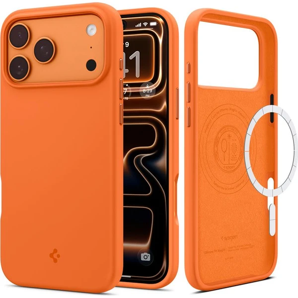 Spigen Silicone Fit MagSafe kryt iPhone 17 Pro Max kozmická oranžová - Puzdra - Obrázok 9ded381f643a4f40a68b831a16dd29dd