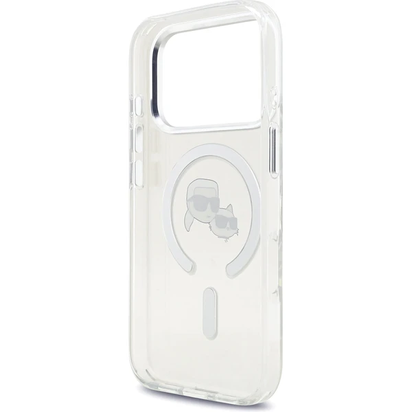 Karl Lagerfeld IML K&CH Heads Metal Frame MagSafe kryt iPhone 17 Pro číry - Puzdra - Obrázok 9df4e3d82cbb44eebc06df9426154495