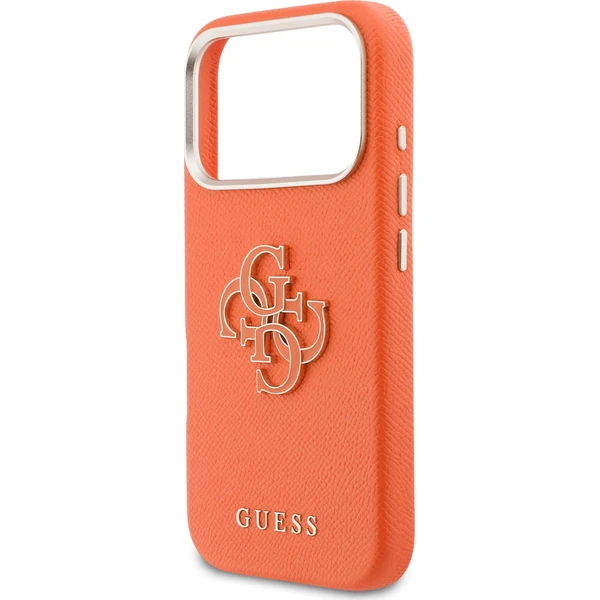 Guess PU Resin Logo kryt iPhone 17 Pro oranžový - Puzdra - Obrázok 9dfcd4f6206d451b9b6cab762b6617f6