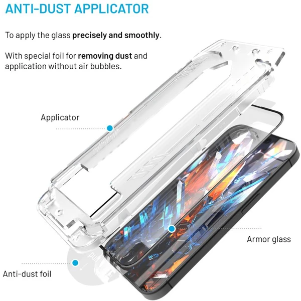 FIXED Armor 2,5D sklo s Anti-dust a AR vrstvou Samsung Galaxy S25 čierne - Ochranné fólie a sklo - Obrázok 9e00027d12684078a1b072791a60f588
