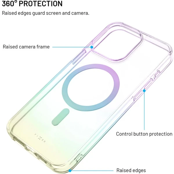 FIXED MagRainbow kryt s MagSafe Apple iPhone 16 dúhový - Puzdra - Obrázok 9e2000a3d2e244f0b8d79cadc74f7f30