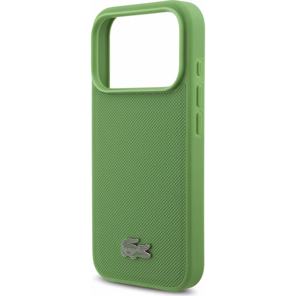 Lacoste PVC Iconic Petit Pique Metal Logo MagSafe Zadný Kryt pre iPhone 18 Pro Estragon - Puzdra - Obrázok 9e4a78d51aa643dc91968a1b39fe8d3c