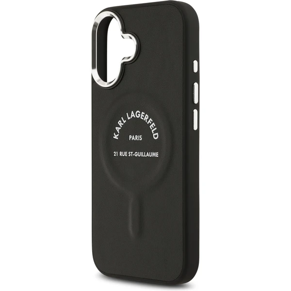 Karl Lagerfeld PU RSG Logo MagSafe kryt iPhone 17 čierny - Puzdra - Obrázok 9e55fa2bb0224654a3875075c33d3c14