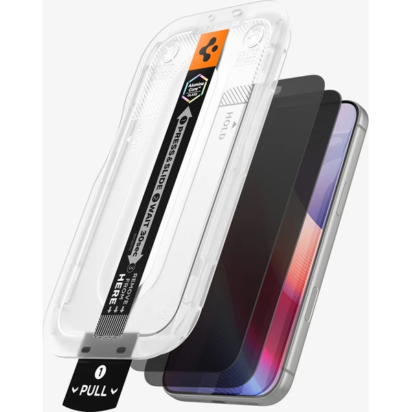 Spigen Glass tR EZ Fit Pro HD (Privacy) 2 Pack tvrdené sklo iPhone 18 Pro Max - Ochranné fólie a sklo - Obrázok 9e57531f7ad4458a80388f1af893eff2