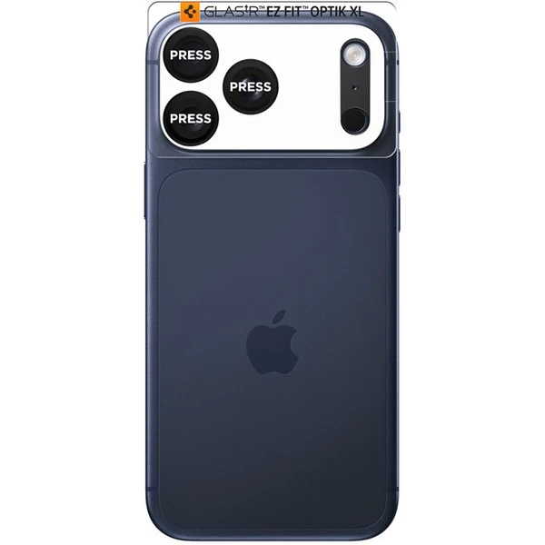 Spigen Glass TR EZ Fit Optik Pro XL sklo na fotoaparát iPhone 17 Pro čierne - Ochranné fólie a sklo - Obrázok 9e699a2acd0544a2b8a5e0988bc9fc3f