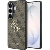 Guess PU 4G Metal Logo kryt Samsung Galaxy S26 Ultra hnedý - Puzdra