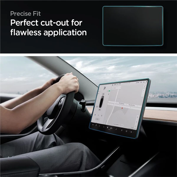 Spigen EZ Fit Anti Glare tvrdené sklo Tesla Model Y/3 číre - Ochranné fólie a sklo - Obrázok 9e75b5c73aa24508a2b906bb9c891306