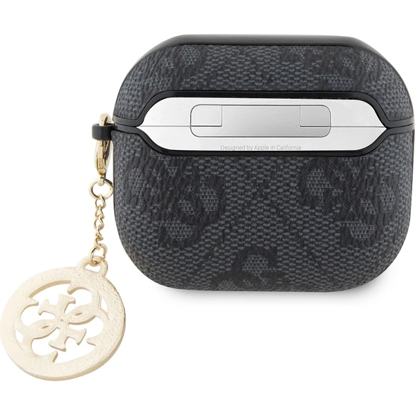 Guess 4G Script PC/PU Charm puzdro pre AirPods 3 čierne - Puzdra - Obrázok 9eae1a3765d6466c9db8b49c0ee07e13