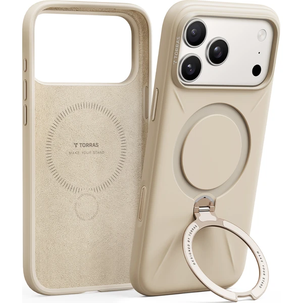Torras Ostand Q3 Silikónový MagSafe kryt iPhone 17 Pro Max desert gold - Puzdra - Obrázok 9ec20b6b68a842b8a3be84f9959550fb