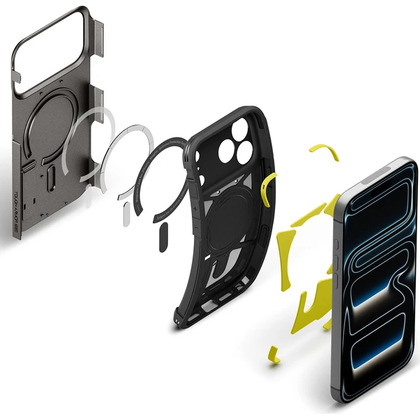 Spigen Tough Armor T MagSafe kryt iPhone 18 Pro Max/17 Pro Max gunmetal - Puzdra - Obrázok 9ed9e1c129ae4fb7b630c06bde0262e6